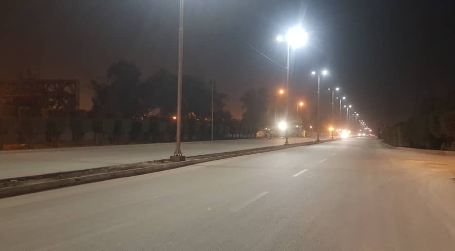 تامین روشنایی جاده های دسترسی به شرکت فولاد خوزستان
