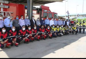 برگزاری آیین بزرگداشت روز آتش نشانی در پتروشیمی کارون