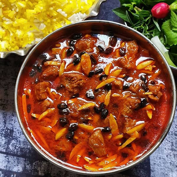 طرز تهیه خورش خلال بادام با مرغ | درست کردن یک خورشت خوشمزه و فوق العاده مجلسی 