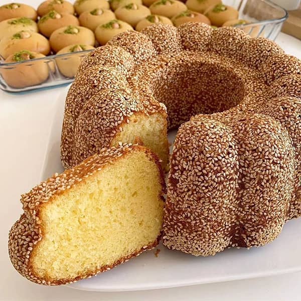 این کیک ساده و راحت مخصوص صبحانه اس | طرز تهیه کیک کنجدی+فیلم
