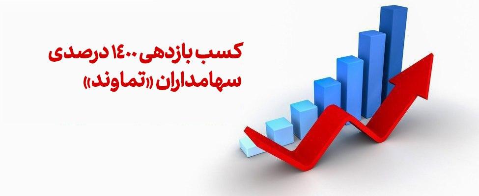 کسب بازدهی 1400 درصدی سهامداران «تماوند» 