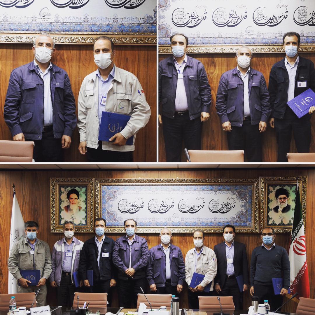 تقدیر از نقش آفرینان کنترل حادثه واحد آروماتیک