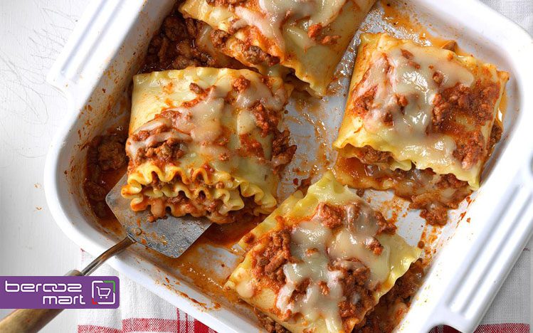 طرز تهیه لازانیا رولی بدون فر خیلی راحت
