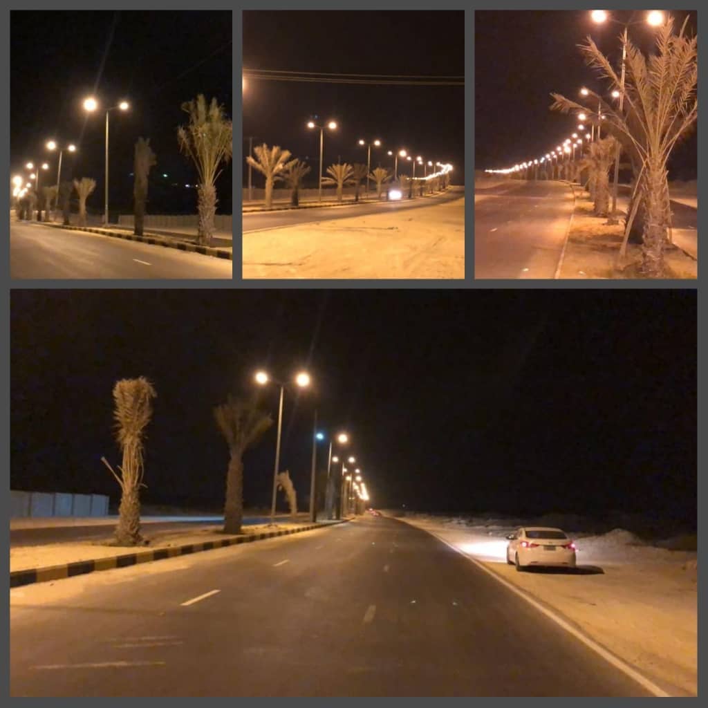 راه اندازی روشنایی بلوار ورودی روستای دفاری قشم
