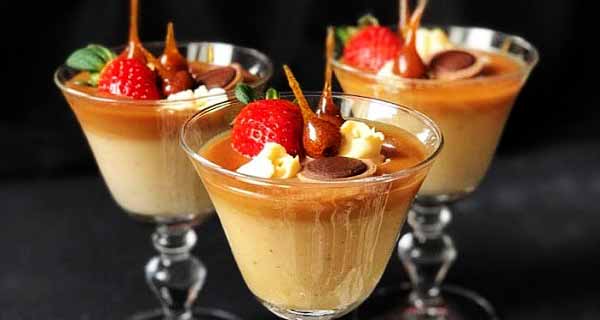 برای عصر یک دسر ساده و خوشمزه درست کن / طرز تهیه پودینگ کاراملی خانگی