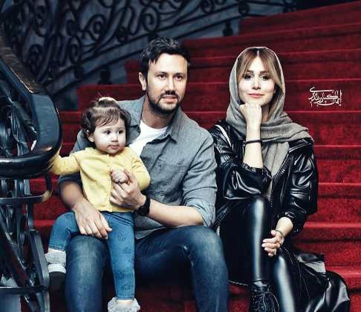 مانتو میلیونی همسر شاهرخ استخری جنجال به پاکرد + عکس 
