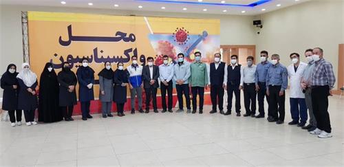 آغاز واکسیناسیون کارکنان، بازنشستگان و خانواده های آنان در شرکت فولاد خوزستان
