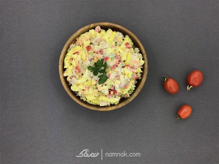 طرز تهیه سالاد ماکارونی خانگی و خوشمزه