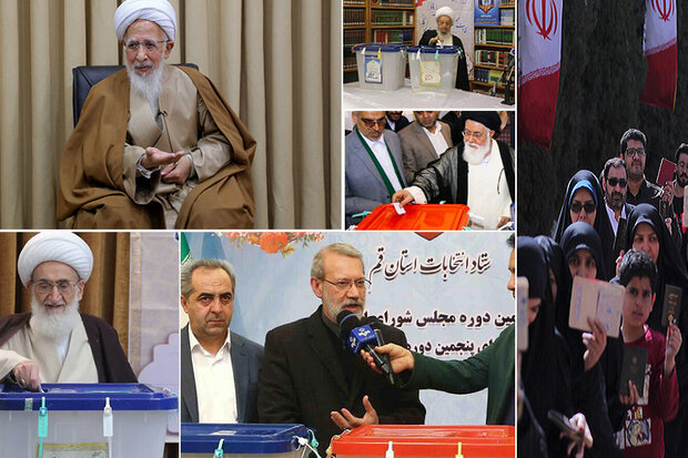 سخنان مسئولان پای صندوق رای + تصاویر
