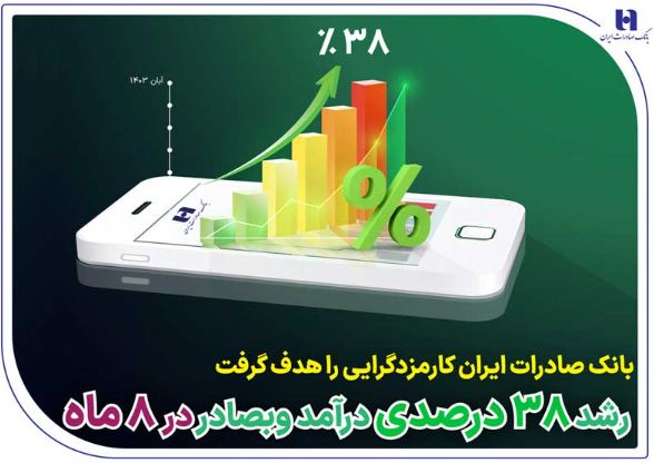 رشد ۳۸ درصدی درآمد «وبصادر» در ۸ ماه

