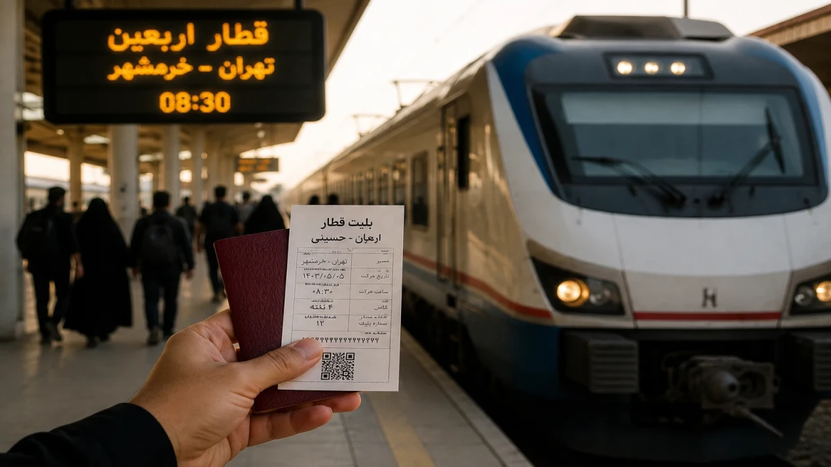 فروش بلیت قطار اربعین ۱۴۰۵ آغاز شد؛ ساعت فروش، مسیرها و راهنمای خرید