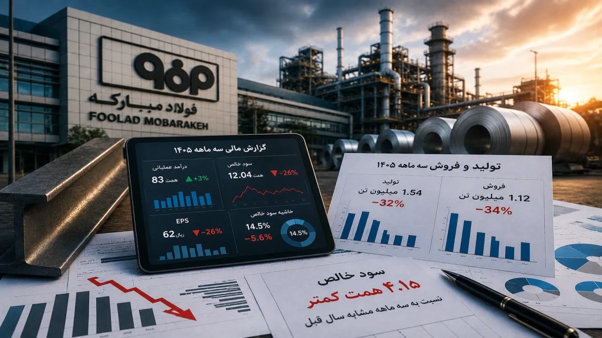 فولاد مبارکه ۱۲ همت سود ساخت؛ اما ۴.۱ همت سود آب رفت و تولید ۳۲٪ ریخت