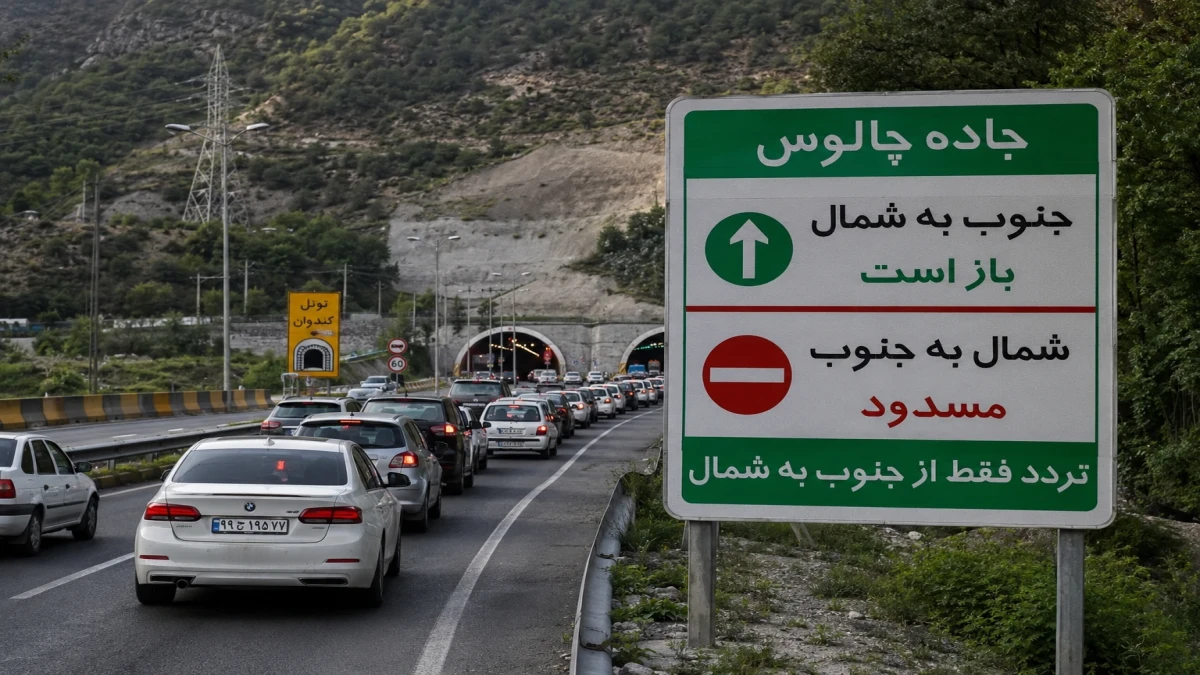آخرین اخبار از وضعیت جاده چالوس