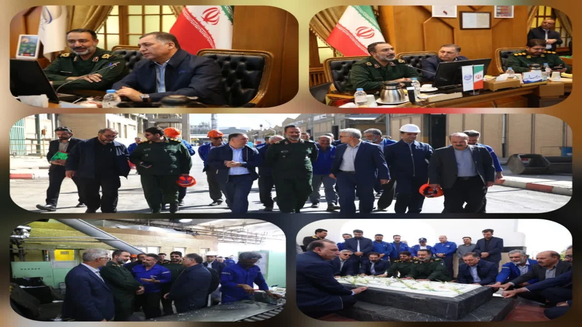 تقدیر فرمانده سپاه روح‌الله از رزمندگان جبهه اقتصادی در پتروشیمی شازند
