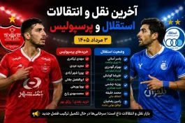 آخرین نقل‌ و انتقالات استقلال و پرسپولیس امروز ۳ مرداد