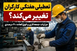 خبر مهم برای کارگران؛ روز قطع برق جایگزین تعطیلی جمعه می‌شود