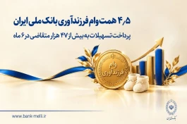 پرداخت تسهیلات به بیش از ۴۷ هزار متقاضی در ۶ ماه