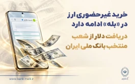 متقاضیان خرید ارز با کارت ملی همچنان می‌توانند بدون مراجعه اولیه به شعب، درخواست خود را از طریق پیام‌رسان «بله» ثبت کنند و پس از تکمیل فرآیند خرید، ارز خود را از شعب منتخب بانک ملی ایران دریافت کنند.